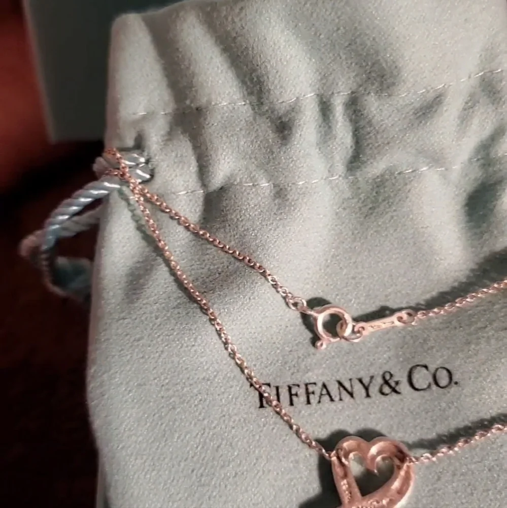 Tiffany Paloma Picasso Loving Heart Pendant Necklace Sterling Silver Luxury - Picture 13 of 17